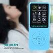 Mp3 Player, Mini Plug Card Video MP4 1.8 Inch Max Support 32GB for Running (Blue)