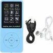 Mp3 Player, Mini Plug Card Video MP4 1.8 Inch Max Support 32GB for Running (Blue)