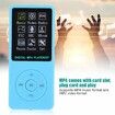 Mp3 Player, Mini Plug Card Video MP4 1.8 Inch Max Support 32GB for Running (Blue)