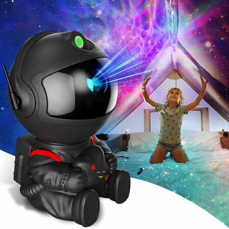 Astronaut Projector Light, Galaxy Projector for Bedroom, Star Projector,Kids Night Light, Boys Girls Room Decor, Playroom, Home Theater, Ceiling (Black)
