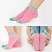 2 Pairs Yoga Socks for Women with Grips, Pilates Socks, Barre Socks ,Women's Non-Slip Grip Toe Socks-Pink & Green