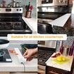 Kitchen Stove Counter Gap Cover,Silicone Gap Cover with Heat Resistant Wide & Long Gap Filler Used for Protect Gap Filler Sealing Spills in Kitchen Counter,Stovetops White 21 Inches (2 Pack)