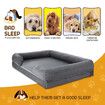 Dog Bed Orthopedic Pet Cat Calming Sofa Couch Memory Foam Cushion Large Mattress Waterproof Liner Removable Washable Cover Bolster Lounger