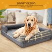 Dog Bed Orthopedic Pet Cat Calming Sofa Couch Memory Foam Cushion Large Mattress Waterproof Liner Removable Washable Cover Bolster Lounger