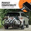 2 Ebike Rack Mountain Bicycle Carrier Stand Rear Electric Car Mount Storage Platform Holder 2 Inch Foldable Tilt with Lock