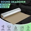 Car Sound Deadener Deadening Proofing Mat Noise Dampening DIY Van Boat Truck Heat Shield Insulation Roll 5mm 5sq m 1x5m