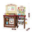 Pretend Kitchen Play Role Cooking Toys Set Children Cookery Cookware Playset Plastic Accessories Kids Toddler Gift Brown