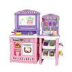 Pretend Kitchen Play Role Cooking Toys Set Children Cookery Cookware Playset Plastic Accessories Kids Toddler Gift Pink