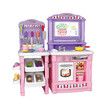 Pretend Kitchen Play Role Cooking Toys Set Children Cookery Cookware Playset Plastic Accessories Kids Toddler Gift Pink