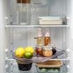 360 Turntable Organizer for Refrigerator, Clear Rectangular Fridge Organizer Storage for Cabinet, Table, Pantry, Kitchen, Countertop