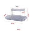 Double-layer Turntable Organizer for Refrigerator, Clear Rectangular Fridge Organizer Storage for Cabinet, Table, Pantry, Kitchen, Countertop