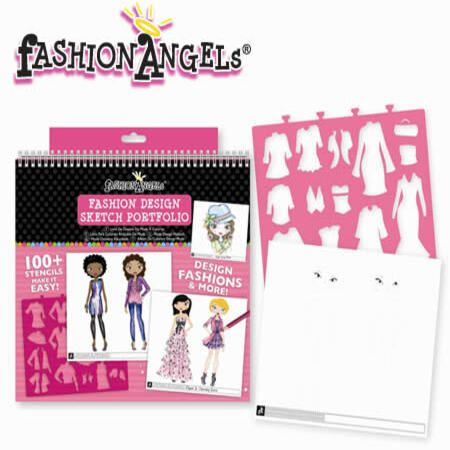 Fashion Design Sketch Portfolio Stencil Set