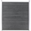 Garden Fence WPC 180x186 cm Grey