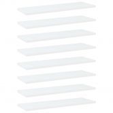 Bookshelf Boards 8 pcs White 60x20x1.5 cm Engineered Wood