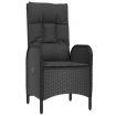 Outdoor Chairs 2 pcs Poly Rattan Black