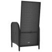 Outdoor Chairs 2 pcs Poly Rattan Black