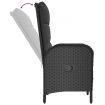 Outdoor Chairs 2 pcs Poly Rattan Black