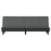 Sofa Bed Dark Grey Fabric