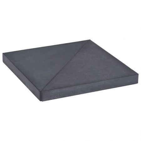 Umbrella Weight Plate Black Granite Square 15 kg