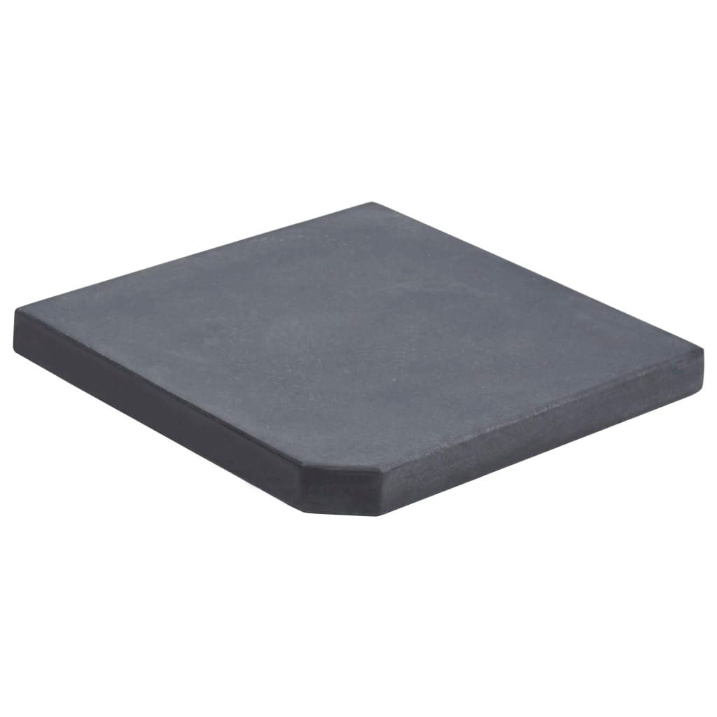 Umbrella Weight Plate Black Granite Square 25 kg