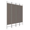 4-Panel Room Divider Anthracite 160x220 cm Fabric