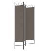 4-Panel Room Divider Anthracite 160x220 cm Fabric