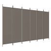 6-Panel Room Divider Anthracite 300x220 cm Fabric