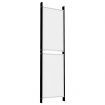 5-Panel Room Divider White 250x180 cm Fabric