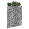 Trapezium Gabion Raised Bed Galvanised Steel 100x20x100 cm