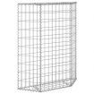 Trapezium Gabion Raised Bed Galvanised Steel 100x20x100 cm