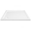 Square ABS Shower Base Tray White 80x80 cm