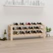 Wine Rack 109.5x30x42 cm Solid Wood Pine