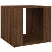 Bedside Table Brown Oak 41x40x36 cm Engineered Wood