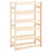 Wine Rack for 30 Bottles Solid Wood Pine