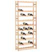 Wine Rack for 77 Bottles Solid Wood Pine