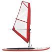 Inflatable Stand Up Paddleboard with Sail Set Red and White