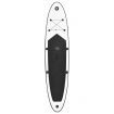 Inflatable Stand Up Paddleboard with Sail Set Black and White