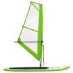 Inflatable Stand Up Paddleboard with Sail Set Green and White