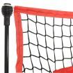 Portable Baseball Net Black and Red 183x105x183 cm Polyester