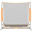 Golf Practice Net Black and Orange 215x107x216 cm Polyester