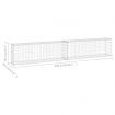 Gabion Wall with Covers Galvanised Steel 300x30x50 cm