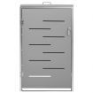 Single Wheelie Bin Shed 69x77.5x115 cm Stainless Steel