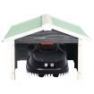 Robotic Lawn Mower Garage 72x87x50 cm Grey and White Firwood