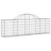 Arched Gabion Basket 200x30x60/80 cm Galvanised Iron