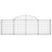 Arched Gabion Basket 200x30x60/80 cm Galvanised Iron