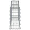 Arched Gabion Basket 200x30x60/80 cm Galvanised Iron