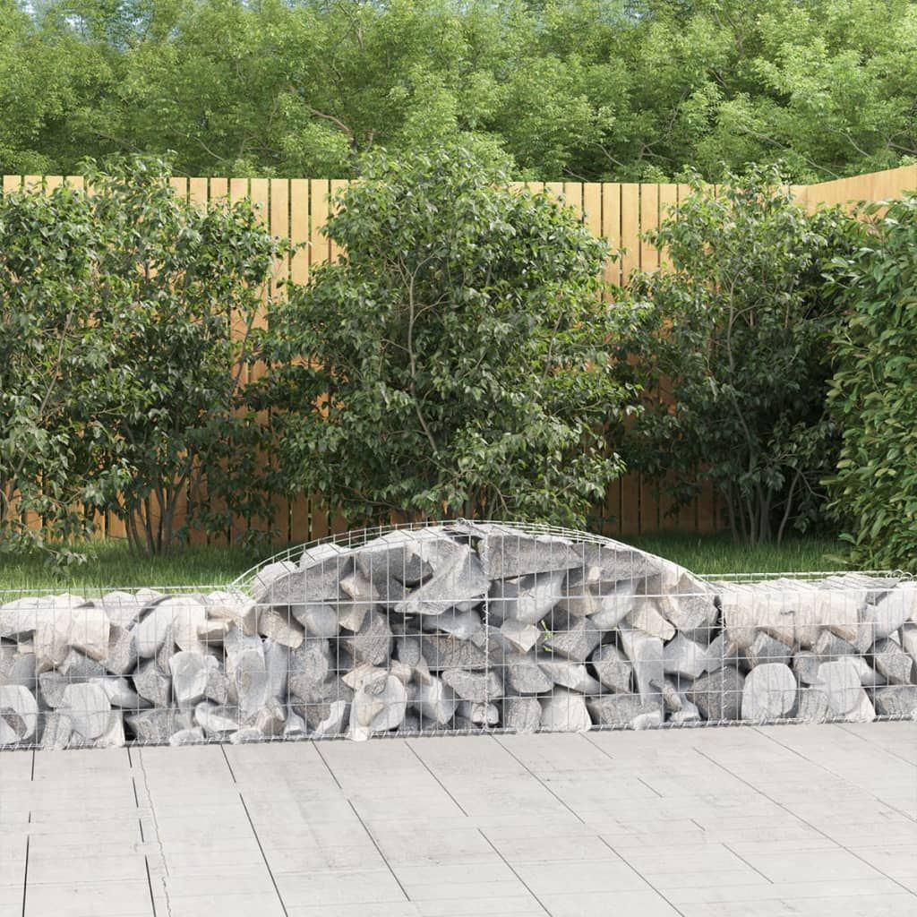 Arched Gabion Basket 300x50x40/60 cm Galvanised Iron