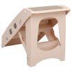 Folding Dog Stairs Cream 62x40x49.5 cm