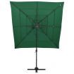 4-Tier Parasol with Aluminium Pole Green 250x250 cm