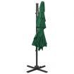 4-Tier Parasol with Aluminium Pole Green 250x250 cm